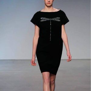 Thakoon dragonfly dress Leather panel back. NWT